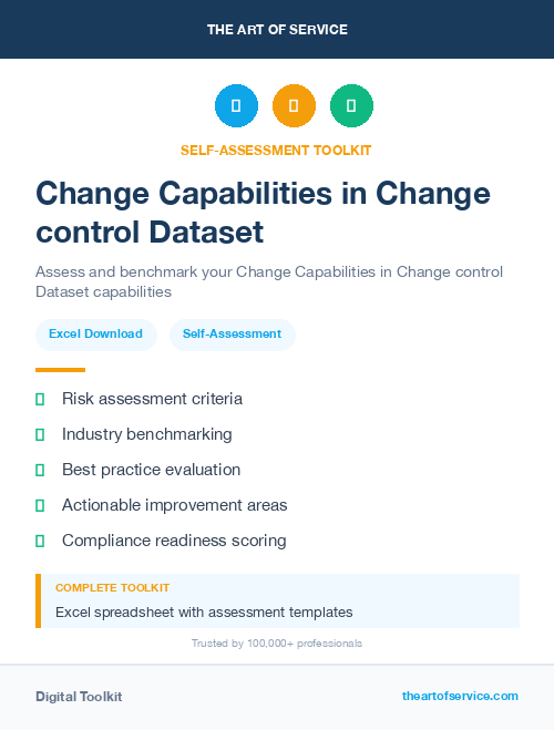 Change Capabilities in Change control Dataset