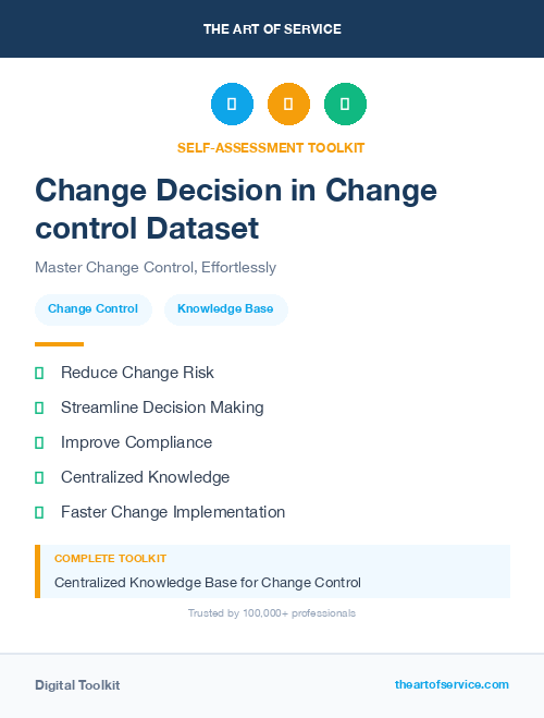 Change Decision in Change control Dataset