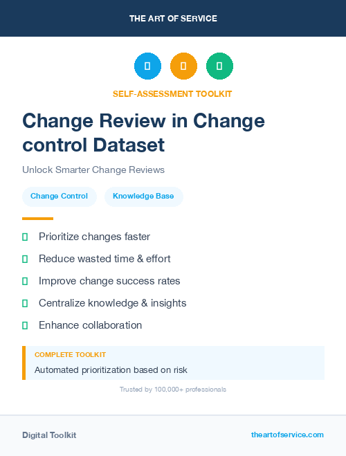 Change Review in Change control Dataset