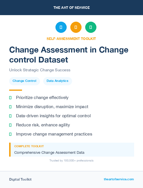 Change Assessment in Change control Dataset