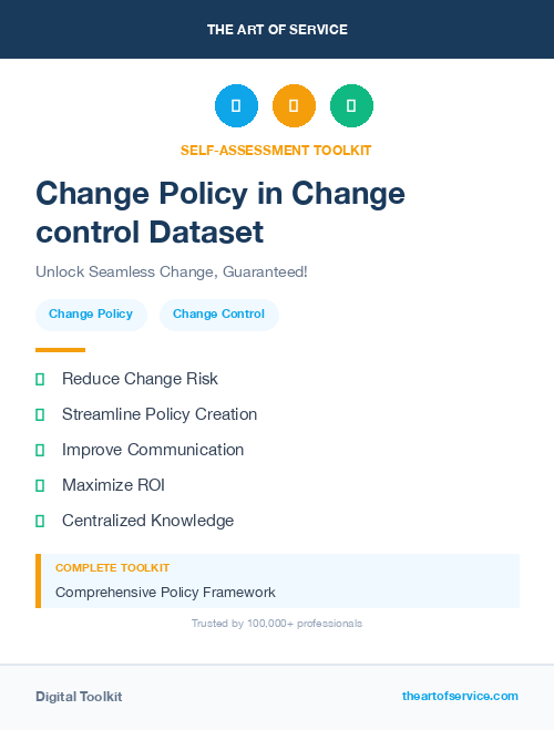 Change Policy in Change control Dataset