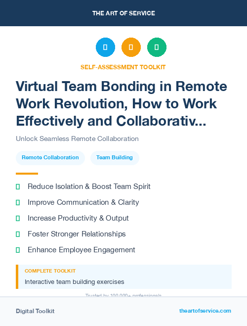 Virtual Team Bonding in Remote Work Revolution, How to Work Effectively and Collaboratively from Anywhere Dataset