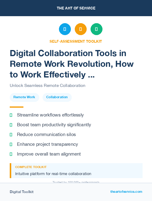 Digital Collaboration Tools in Remote Work Revolution, How to Work Effectively and Collaboratively from Anywhere Dataset