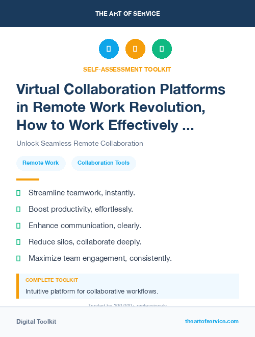 Virtual Collaboration Platforms in Remote Work Revolution, How to Work Effectively and Collaboratively from Anywhere Dataset