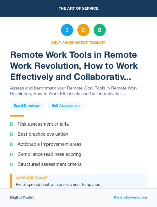 Remote Work Tools in Remote Work Revolution, How to Work Effectively and Collaboratively from Anywhere Dataset
