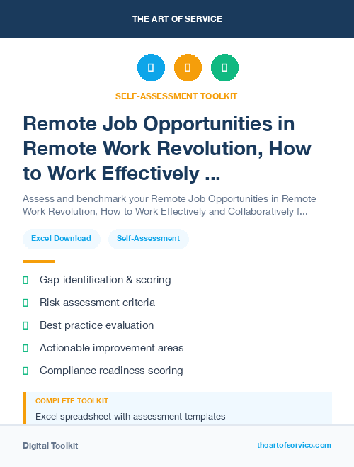 Remote Job Opportunities in Remote Work Revolution, How to Work Effectively and Collaboratively from Anywhere Dataset