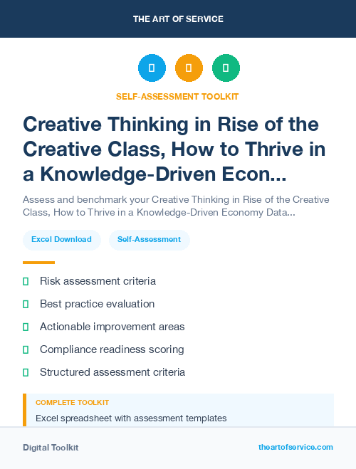 Creative Thinking in Rise of the Creative Class, How to Thrive in a Knowledge-Driven Economy Dataset