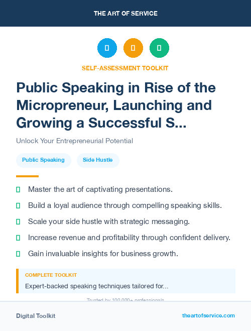 Public Speaking in Rise of the Micropreneur, Launching and Growing a Successful Side Hustle Dataset