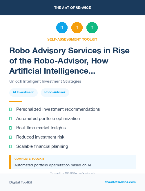 Robo Advisory Services in Rise of the Robo-Advisor, How Artificial Intelligence is Transforming the Financial Industry Dataset