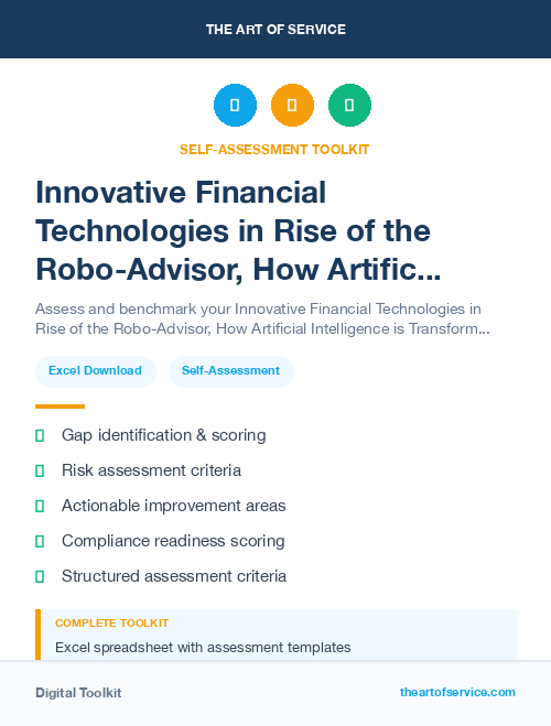 Innovative Financial Technologies in Rise of the Robo-Advisor, How Artificial Intelligence is Transforming the Financial Industry Dataset