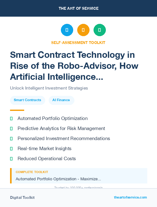 Smart Contract Technology in Rise of the Robo-Advisor, How Artificial Intelligence is Transforming the Financial Industry Dataset