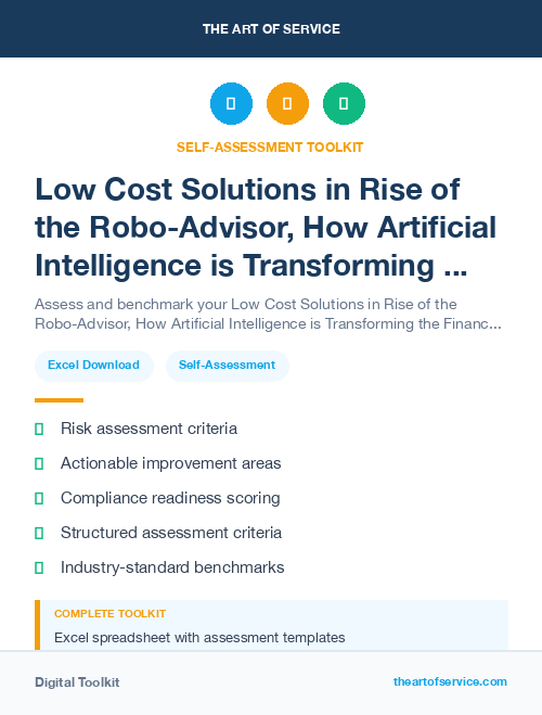 Low Cost Solutions in Rise of the Robo-Advisor, How Artificial Intelligence is Transforming the Financial Industry Dataset