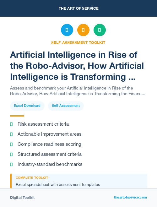 Artificial Intelligence in Rise of the Robo-Advisor, How Artificial Intelligence is Transforming the Financial Industry Dataset
