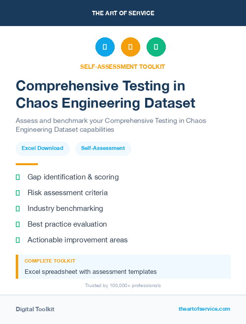 Comprehensive Testing in Chaos Engineering Dataset