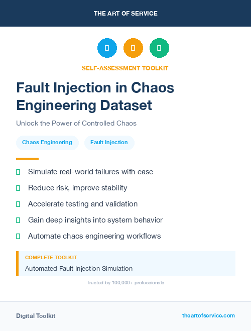 Fault Injection in Chaos Engineering Dataset