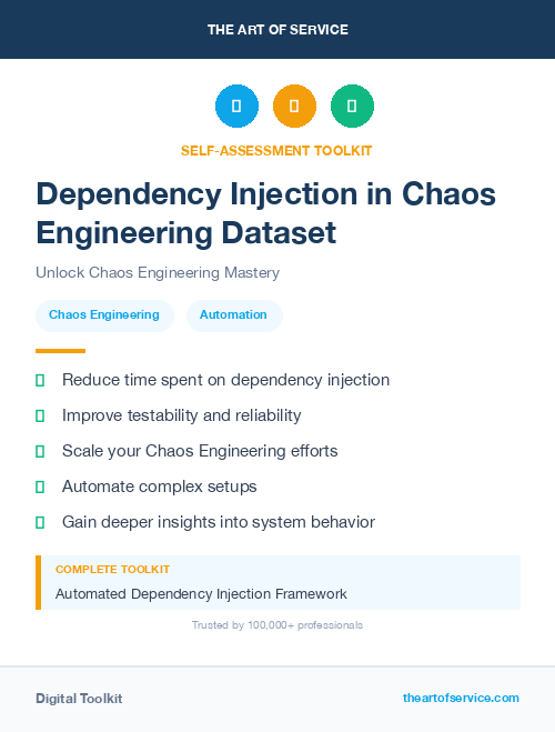 Dependency Injection in Chaos Engineering Dataset