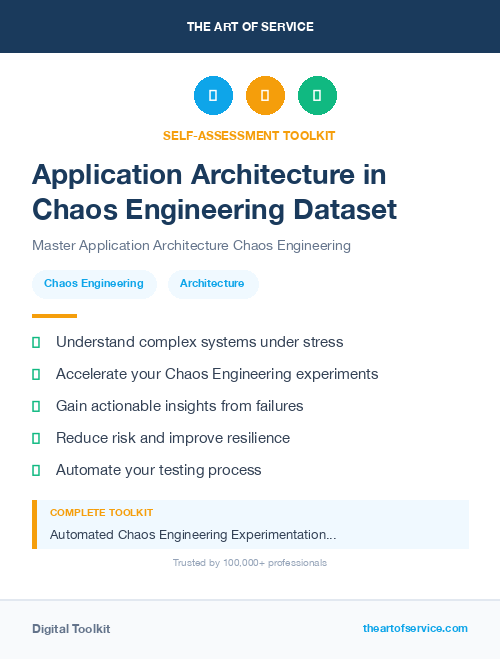 Application Architecture in Chaos Engineering Dataset