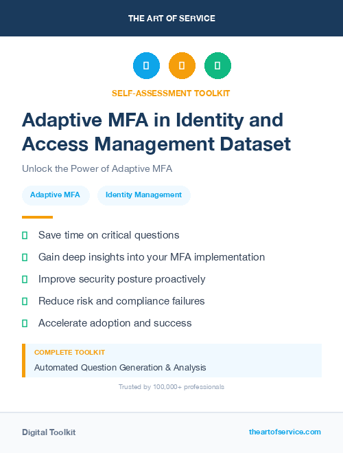 Adaptive MFA in Identity and Access Management Dataset
