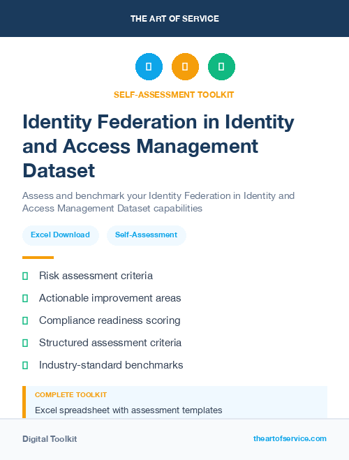 Identity Federation in Identity and Access Management Dataset
