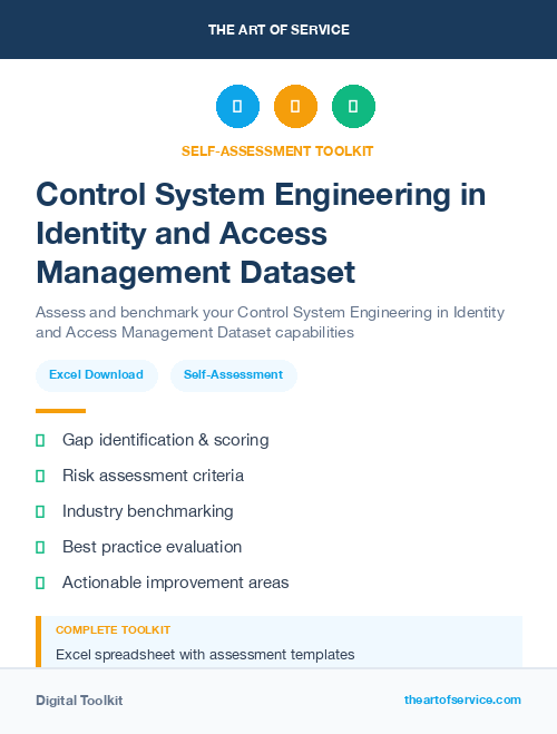 Control System Engineering in Identity and Access Management Dataset