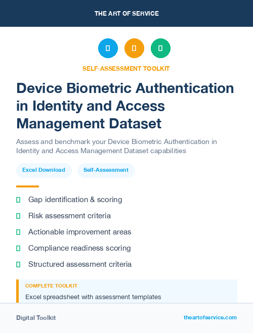 Device Biometric Authentication in Identity and Access Management Dataset