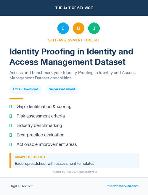 Identity Proofing in Identity and Access Management Dataset