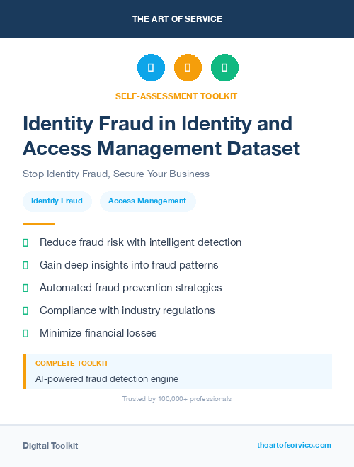 Identity Fraud in Identity and Access Management Dataset