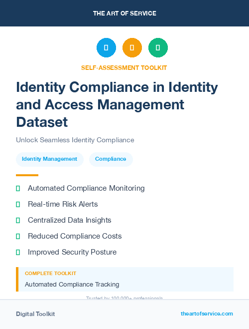 Identity Compliance in Identity and Access Management Dataset
