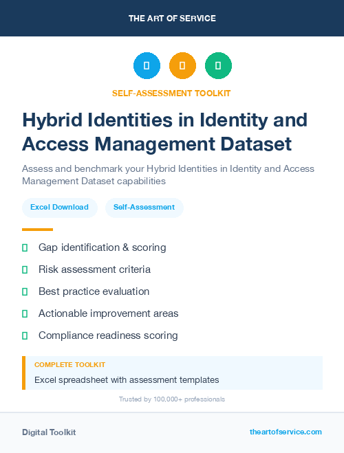 Hybrid Identities in Identity and Access Management Dataset
