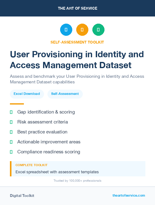 User Provisioning in Identity and Access Management Dataset