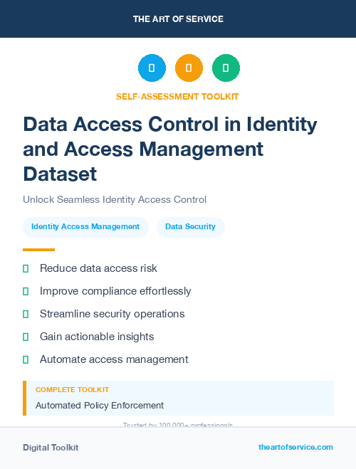 Data Access Control in Identity and Access Management Dataset