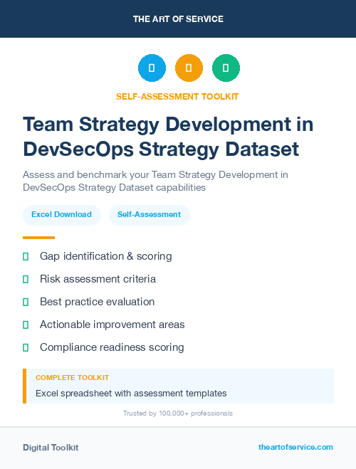 Team Strategy Development in DevSecOps Strategy Dataset