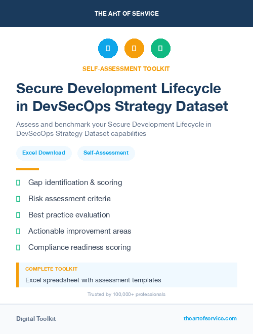 Secure Development Lifecycle in DevSecOps Strategy Dataset