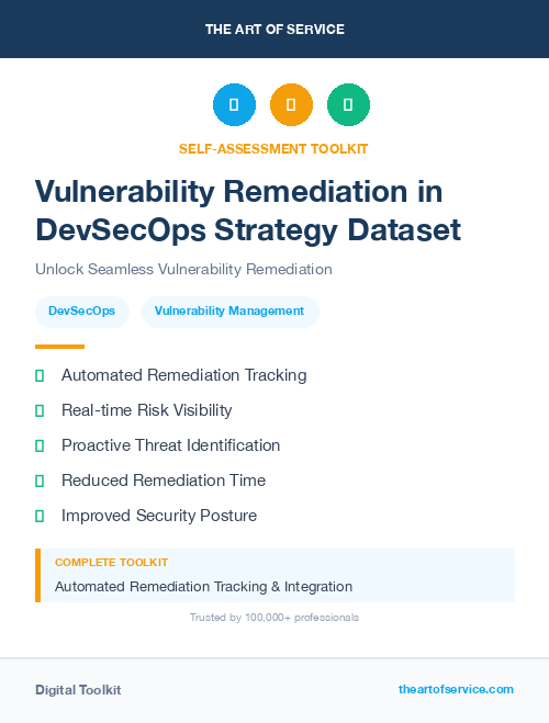 Vulnerability Remediation in DevSecOps Strategy Dataset