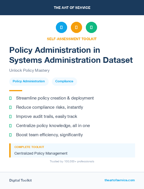 Policy Administration in Systems Administration Dataset