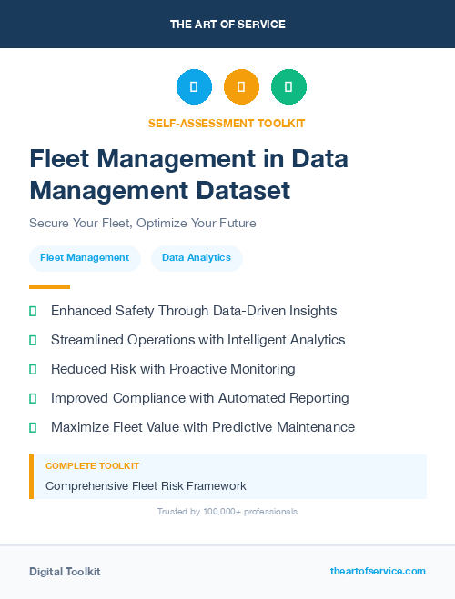 Fleet Management in Data Management Dataset