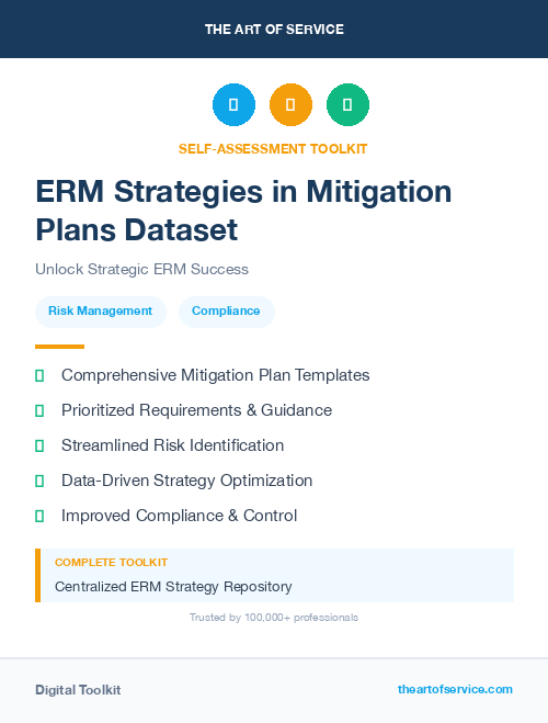 ERM Strategies in Mitigation Plans Dataset