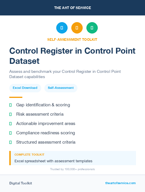 Control Register in Control Point Dataset