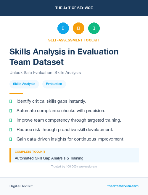 Skills Analysis in Evaluation Team Dataset