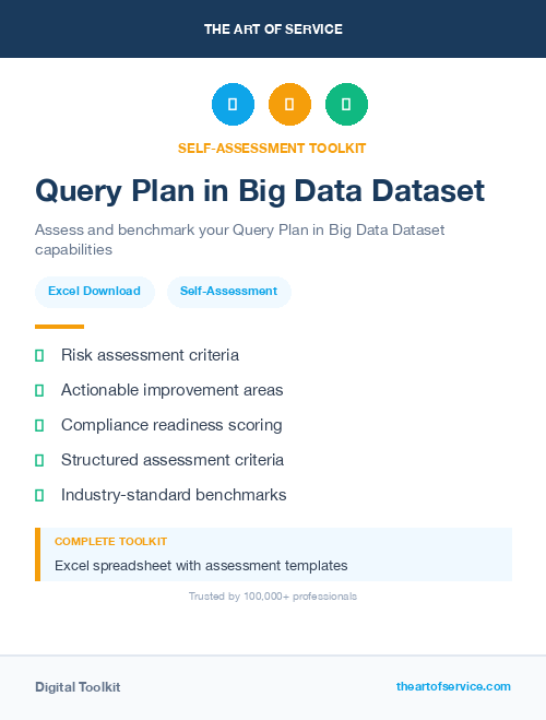 Query Plan in Big Data Dataset