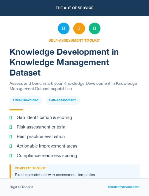Knowledge Development in Knowledge Management Dataset