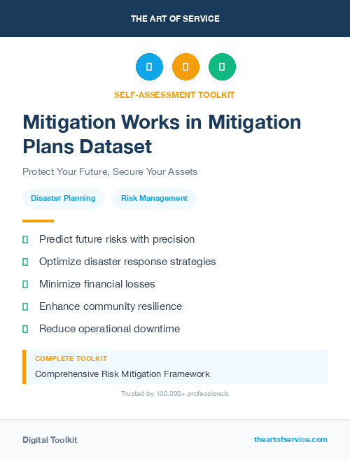 Mitigation Works in Mitigation Plans Dataset