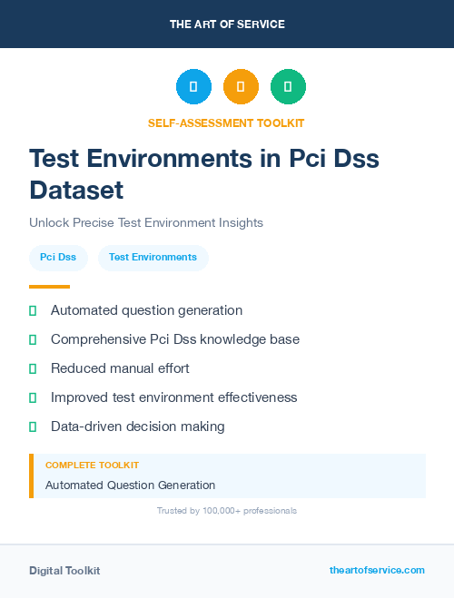 Test Environments in Pci Dss Dataset