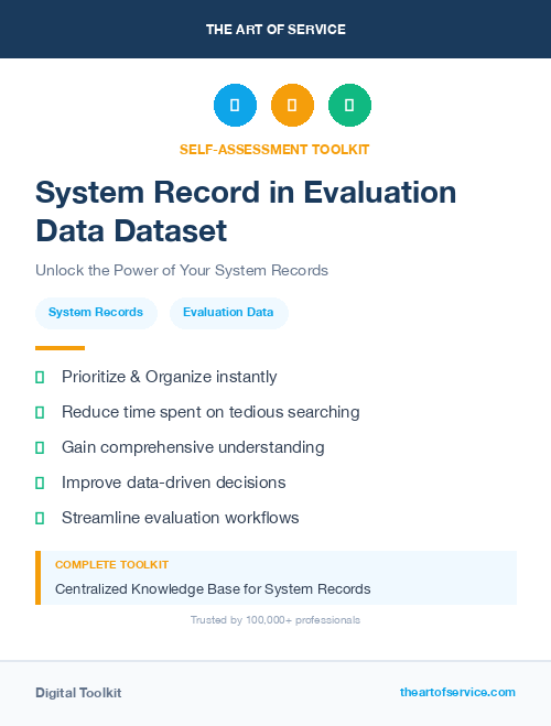 System Record in Evaluation Data Dataset