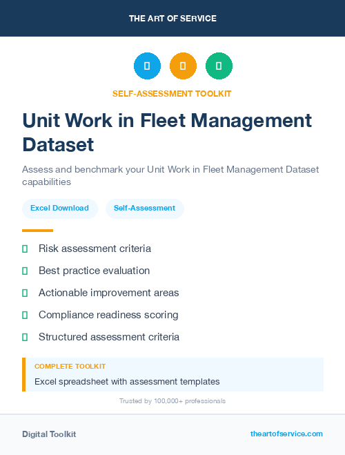 Unit Work in Fleet Management Dataset