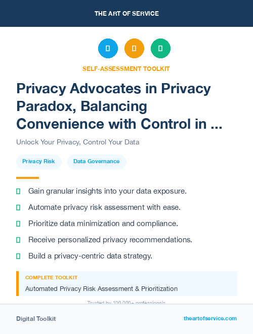 Privacy Advocates in Privacy Paradox, Balancing Convenience with Control in the Data-Driven Age Dataset