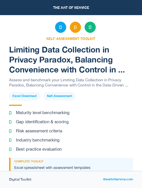 Limiting Data Collection in Privacy Paradox, Balancing Convenience with Control in the Data-Driven Age Dataset