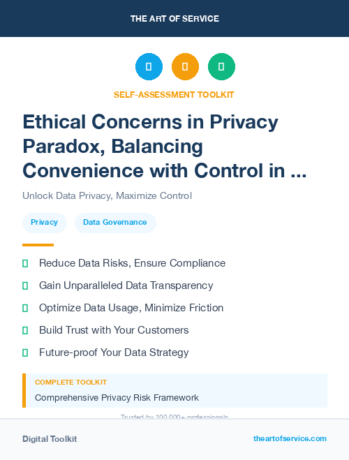 Ethical Concerns in Privacy Paradox, Balancing Convenience with Control in the Data-Driven Age Dataset