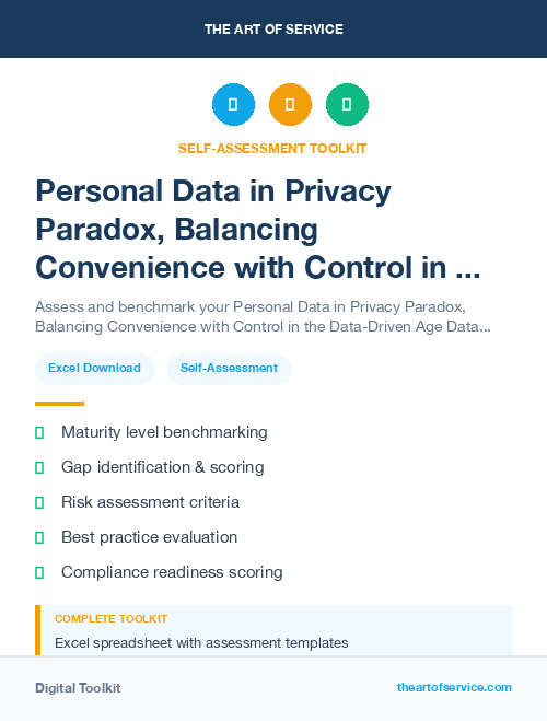 Personal Data in Privacy Paradox, Balancing Convenience with Control in the Data-Driven Age Dataset