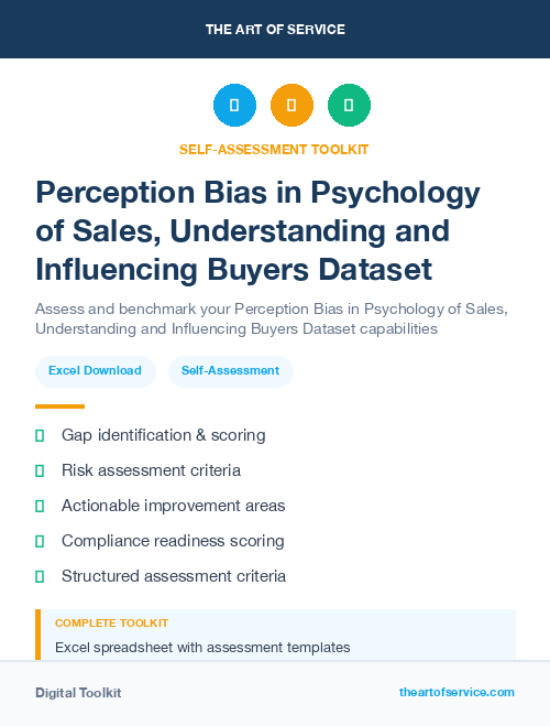 Perception Bias in Psychology of Sales, Understanding and Influencing Buyers Dataset